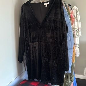 Sparkly black romper